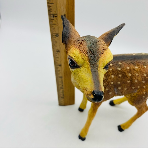 Vintage Fawn Deer Figurine Spotted Ashton Drake Galleries Heavy 1995 - Picture 5 of 10